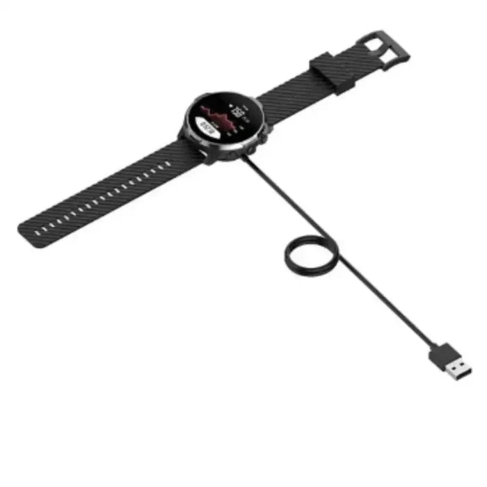 Habicare USB charging clip dock for Suunto 7 TWS smartwatch, compact and convenient charging accessory.