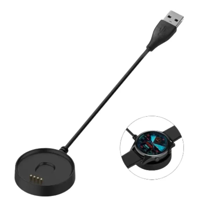 Habicare USB charging dock for Ticwatch C2 TWS smartwatch, compact and easy to connect for charging and data transfer.