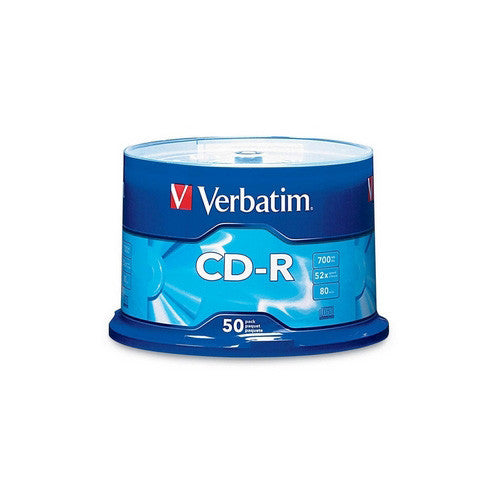 Verbatim CD-R 700MB 52X with Branded Surface - 50pk Spindle