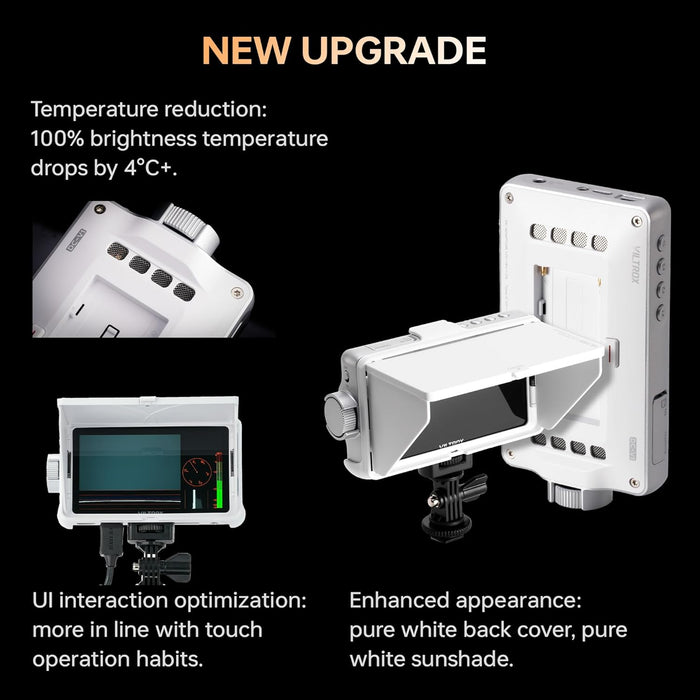VILTROX DC-V1 Camera Field Monitor, Touch Screen Camera Monitor with 4K HDMI Input/Output