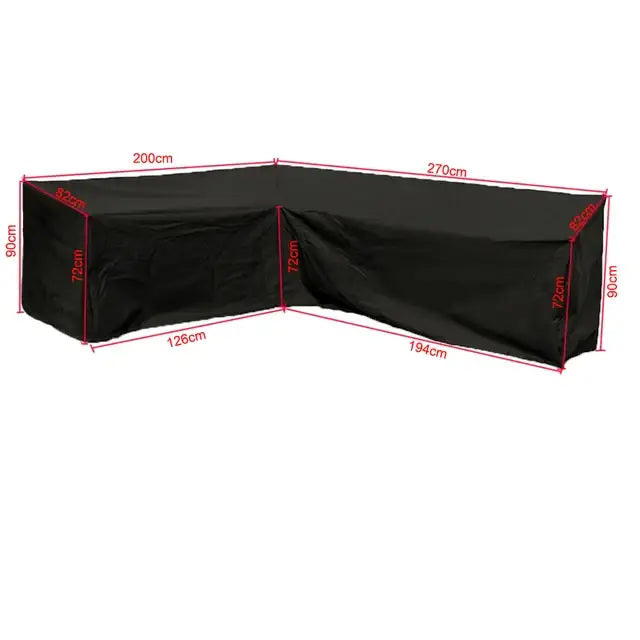 200x270x82cm / Black / Sofa Cover