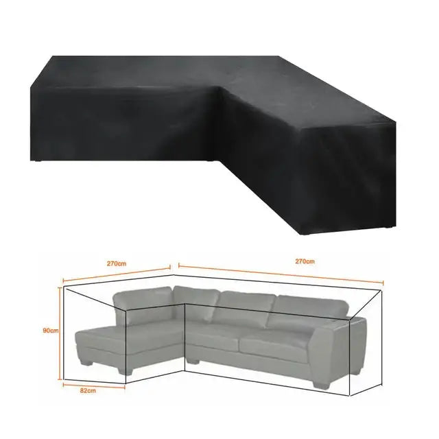 270x270x90cm / Black / Sofa Cover