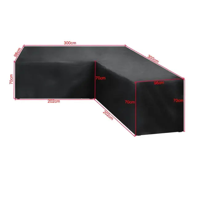 300x300x98cm / Black / Sofa Cover