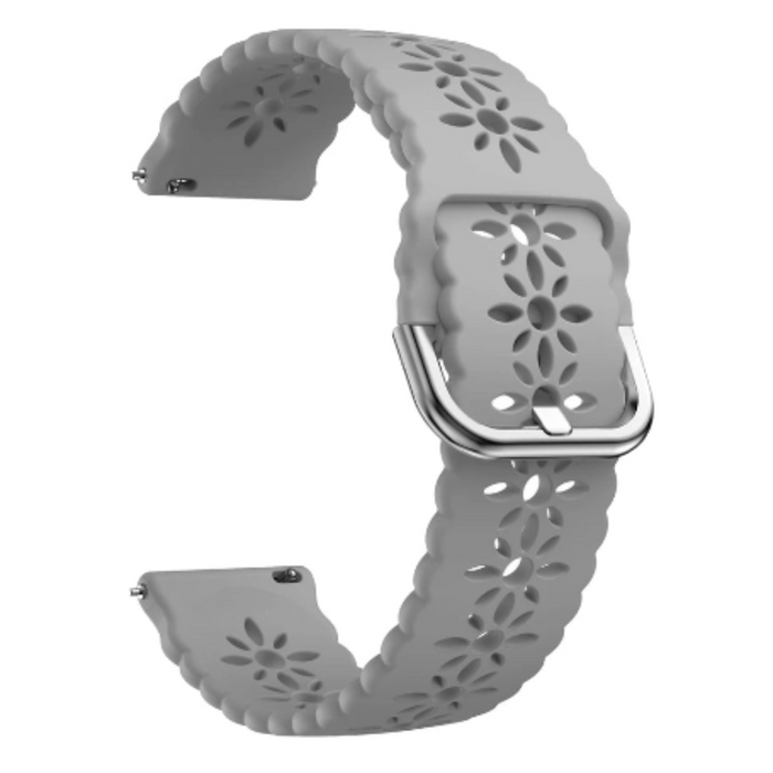 Habicare TWS watch band in various colors for Garmin Venu Series smartwatch, showing a close-up of the band’s textured design.