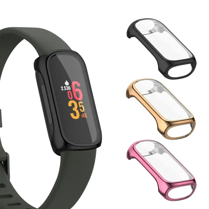 Habicare TWS watch case for Fitbit Inspire 3, protective cover with precise cutouts, showcasing a sleek, durable design.
