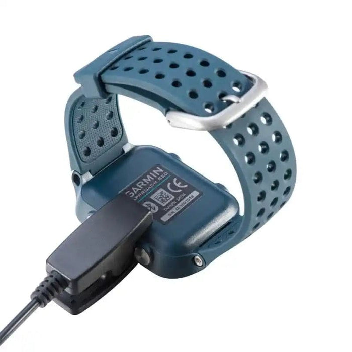 Garmin watch charger with USB clip connector for easy charging, compatible with Garmin Approach 520 series.