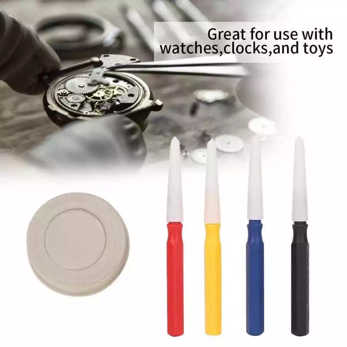 That Watch Shop watch oiler kit with precision watch tools for oiling and maintenance, including small screwdrivers and oil applicators.