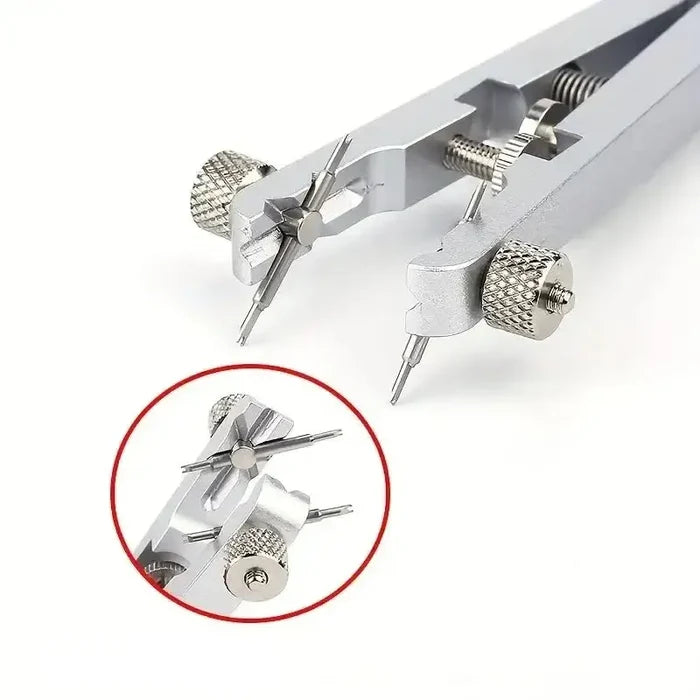 Habicare HBC watch spring bar pliers with ergonomic handles for easy watch band adjustments and strap removal.
