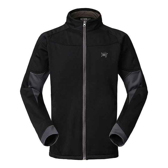Men's windproof waterproof softshell jacket by Mead's Supply & Equipment Outfitters, lightweight, warm, with a sleek, durable design.