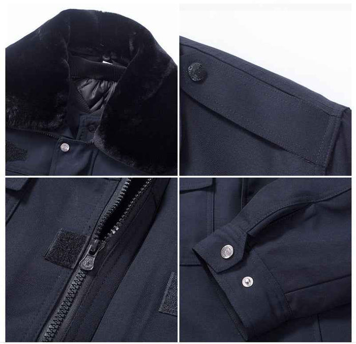 Thick, warm Winter Security Cotton Jacket by Mead's Supply & Equipment Outfitters, designed for cold weather workwear.