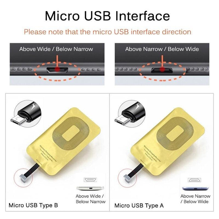 9eight5 wireless charging receiver for iPhone, a sleek gadget accessory designed to enable wireless charging for smartphones.