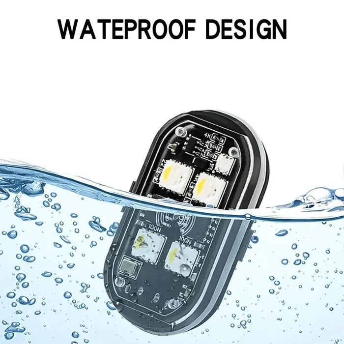 Habicare HBC wireless LED strobe lights in 8 colors, rechargeable and anti-collision for safety and warning applications.