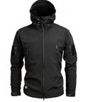 Men's Wolf Tactical Softshell Jacket by Mead's Supply & Equipment Outfitters, waterproof and breathable outdoor men's clothing.