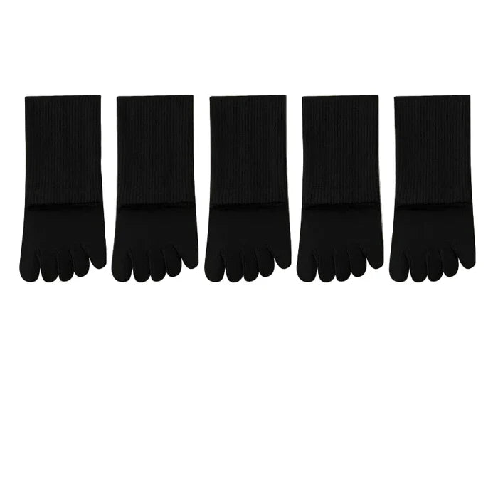 5 Pairs Black / One size