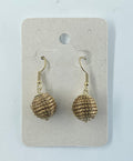 World Design - Gold Grass Ball Drop Earrings