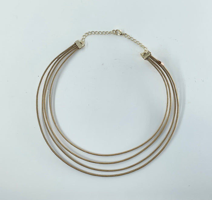 World Design - Gold Grass Necklace