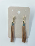 World Design - Gold Grass Triple Hoop Earrings