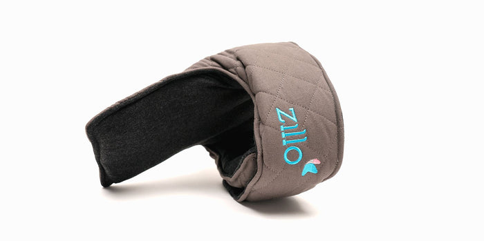 ZilloPillow travel pillow in soft fabric, shaped for neck support, ideal for comfortable journeys and travel comfort.